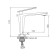 ACCOONA A90127AT shell mixer, single -leaf, excess length 134 mm, graphite