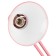 E27 desktop lamp, pink on the clamp