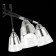 Ceiling EVOLUCE lamp. Sle102902-05. Lirino. 5x40 watts, E27, 54x54x44 cm, black color, chrome