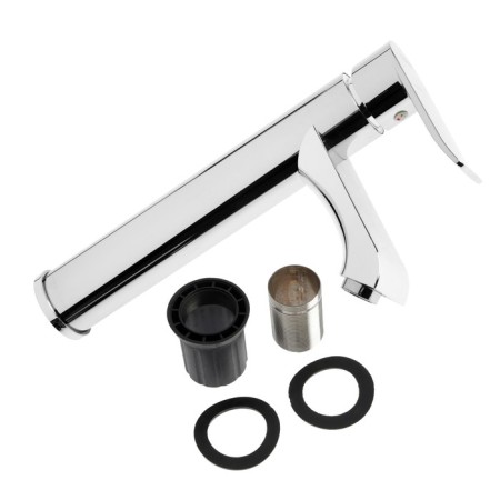 Zein Z3722 sink mixer, single -leaf, pour length 12 cm, tall, plastic, chrome-4