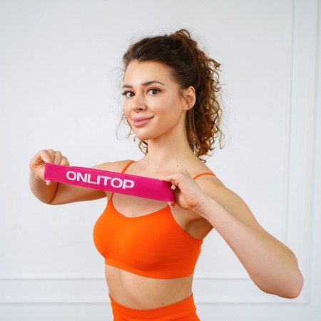 Fitness reset Onlitop, 30x5x0.14 cm, load 25 kg, raspberry color-3