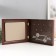 Key closed "Rules of the House" 26.5x31.5 cm nut
