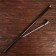 Souvenir product cane with a dagger, a blade 30cm, a knob bear