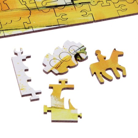 Figure puzzle "Mini car", 100 parts, 28 × 16.5 cm-3