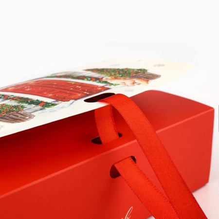 Fold -sided double -sided box “Cozy New Year”, 16.5 x 12.5 x 5 cm, New Year-4