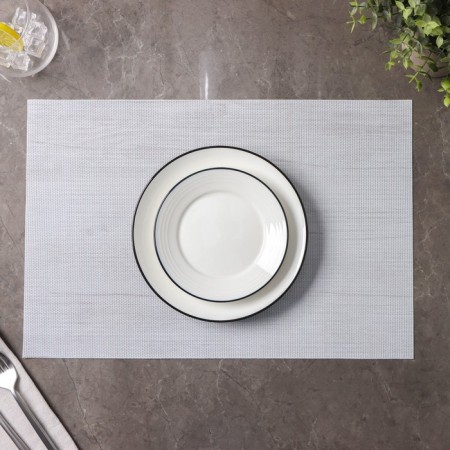 Set of serving napkins on the table "wood", 4 pcs, 45 × 30 cm, milk color-4