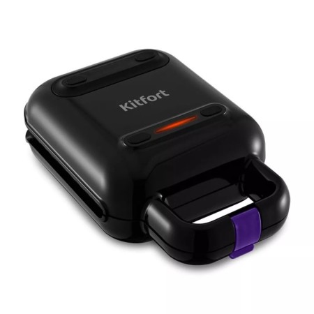 Electric waffle box KitFort KT-3609, 600 W, Belgian/Hong Kong, Black-5