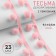 Decorative braid with pompons, 35 ± 5 mm, 9.1 ± 0.5 m, pink color
