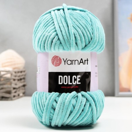 Yarn "Dolce" 100% micropoliester 120m/100g (770 turquoise)