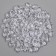 Plastic sores are decorative, set of 100 pcs., Size 1 pc. - 2 × 2 cm, the color is transparent