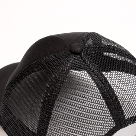 Baby cap for a boy with a grid, black color, rn 54-3