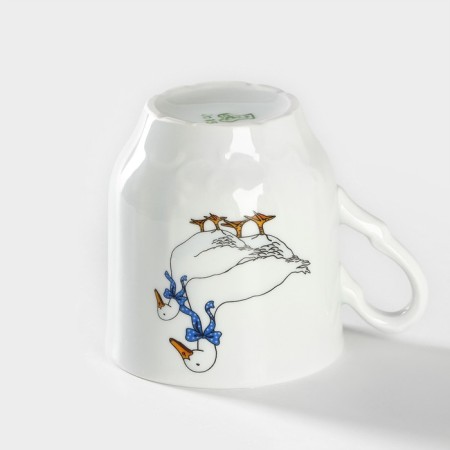 Porcelain mug "geese", 220 ml, d = 7.5 cm, mix-2