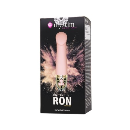 Vibrator Mystim Right on Ron, 16.5 cm, silicone, pink color-11
