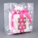 Polyethylene square package with a cut handle, packaging, "hearts", 15x25+6cm ± 5% 60 μm
