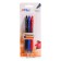 A set of gel colored automatic handles 0.5 mm Beifa "student", plastic case, 3 colors: blue, black, red, with euro suspension