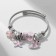 Assortment "Mardgeri" Multi, horse, pink color in silver