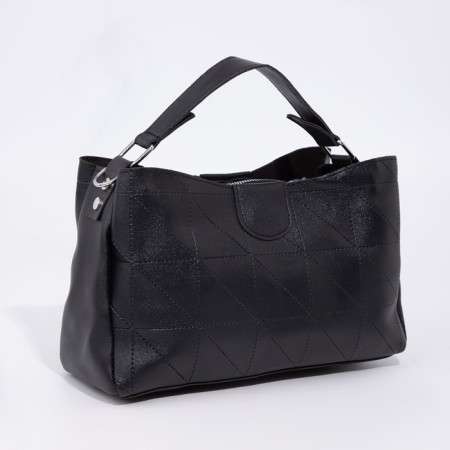 Bag Female Tout with zipper, black color-1