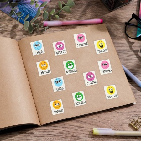 Paper stickers of the “Good mood” rating, 10.5 x 18 cm-2