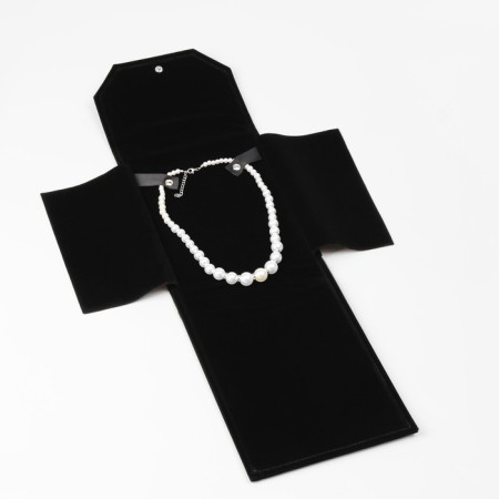 Organizer for storing jewelry twisting "clutch", black color, 18 × 24 cm-8