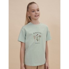 T -shirt for girls, height 98 cm, menthol color