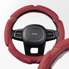 SkyWay, Eco, suede, 6 pads, size m, red, s01101015