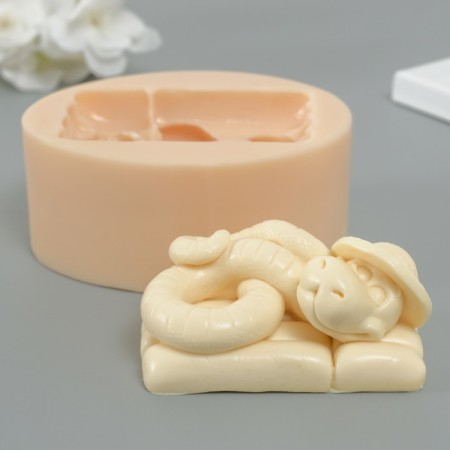 Mold Silicon "Snake on vacation" 3.5x7.3x4.7 cm