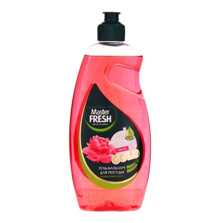 Master Fresh gel Balm for washing dishes, Gold formula, peony, 500 ml