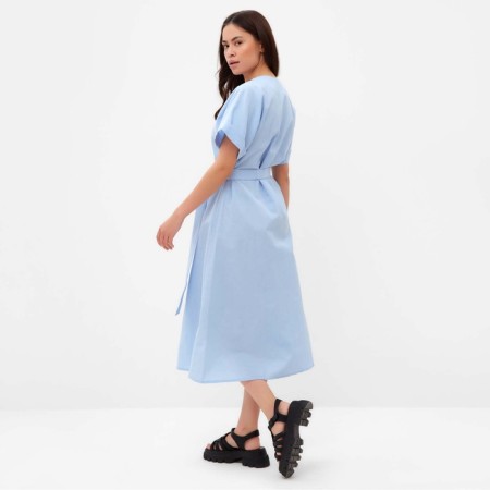 Women's dress on buttons Mist Summer Time, Blue, R. 50-6