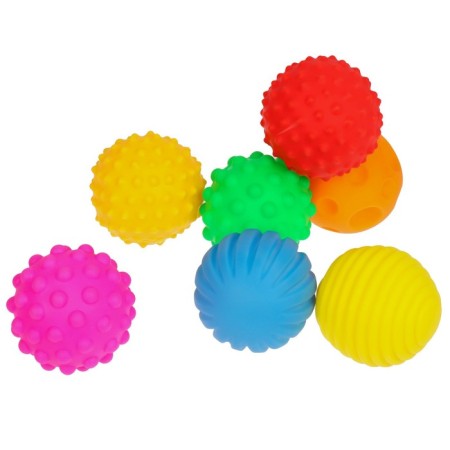 Gift set of developing tactile balls "New Year's gift", 7 pcs., New Year's gift packaging, crumb I-8