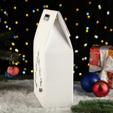 Gift box "Bag with a Christmas tree" Bel./Bel., 24 x 13.5 x 40 cm-2