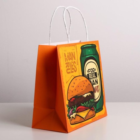 Gift Craft Package, Packaging, Man Rules, 22 x 22 x 11 cm-1