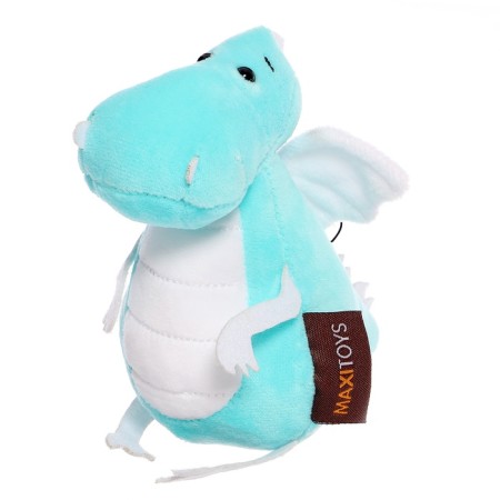 Soft toy "Dragon", white-and-white tummy, 13 cm-3