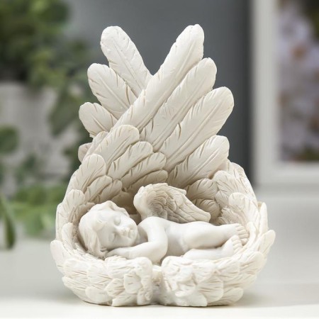 Suvenir Polystone "Snowty angel baby sleeping in wings" 8.5x7x4 cm