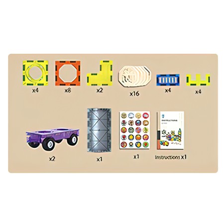 Designer magnetic "truck", 41 details-3