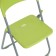 Folding chair on a metal frame, green