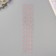 Sticker of rhinestone plastic "Pattering from the rhombus" Pink 35x8 cm