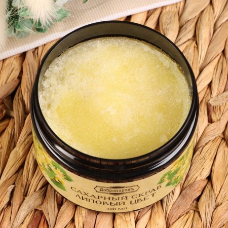 Body scrub sugar "linden color" of voloparov 320 ml-1
