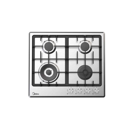 Hob Midea MG643TX, gas, 4 burners, silver