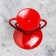 Glamur candlestick Metal per 1 candle, 9x10.2 cm, red