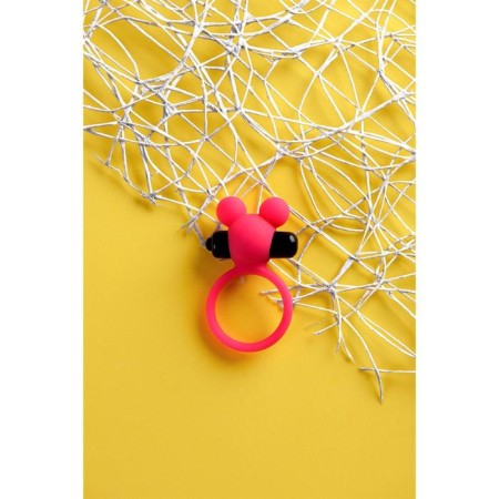 Vibrocolor on the penis Toyfa A-Toys, silicone, pink color, d = 3.1 cm-7