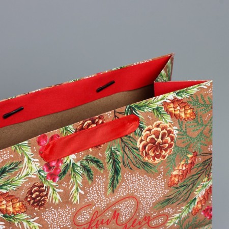 Craft horizontal package “Love, Vera and Good”, Ml 27 x 23 x 11.5 cm, New Year-3