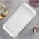 Porcelain rectangular porcelain Wilmax, 19 × 10 cm, white color