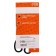 Office scissors 19 cm, plastic handles, black