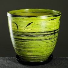 Flower “Leaves” pot with a pallet 8l