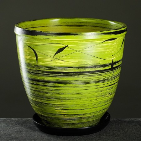Flower “Leaves” pot with a pallet 8l