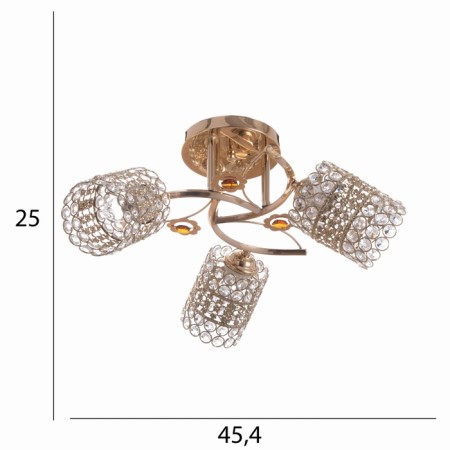 Bertie chandelier 3x40W E27 Gold Model: 2612376-4