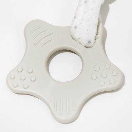Toy - comforter "Gray bear", rattle, eruption, crumb I-4