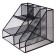 Stand for stationery, 7 departments, mesh, metal, black
