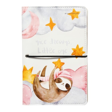 Note book A5, 160 sheets on the Daily Journal rings, Cover artificial leather, an illustration block 80 g/m2, mix-5