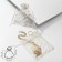 Gift bag "Star placing", 10 × 12, white color with gold